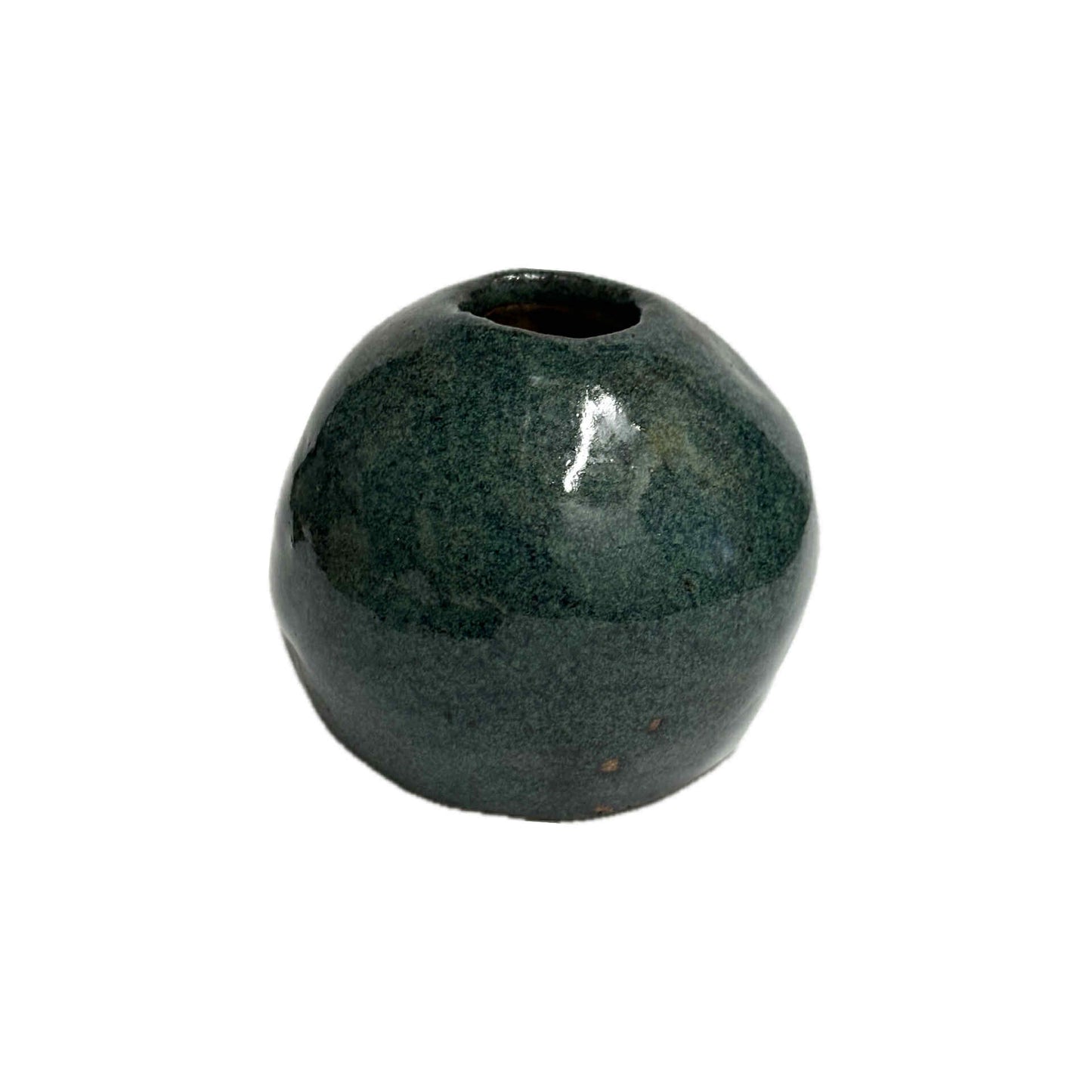 INSPIRED BY NATURE - Deep Harbour Round Vase – Green, Blue and Teal
