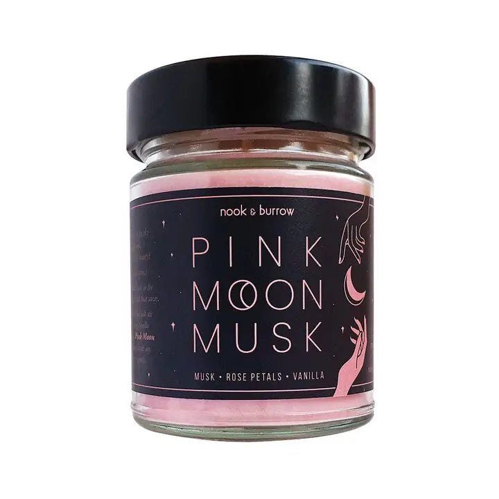 NOOK & BURROW- "Pink Moon Musk"- Candle