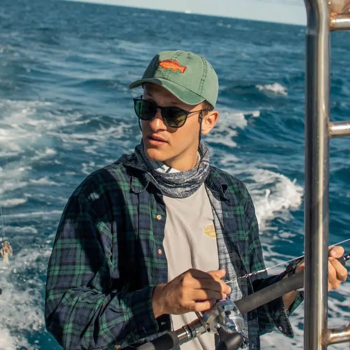 PALLION POINT - FISH LIDS - Coral Trout Cap in Green