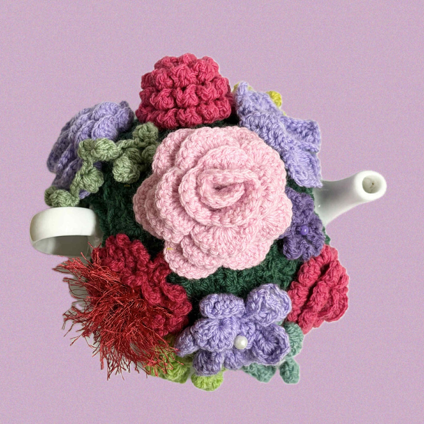 BEAKNITS- CROCHET TEA COSY - Flower Garden