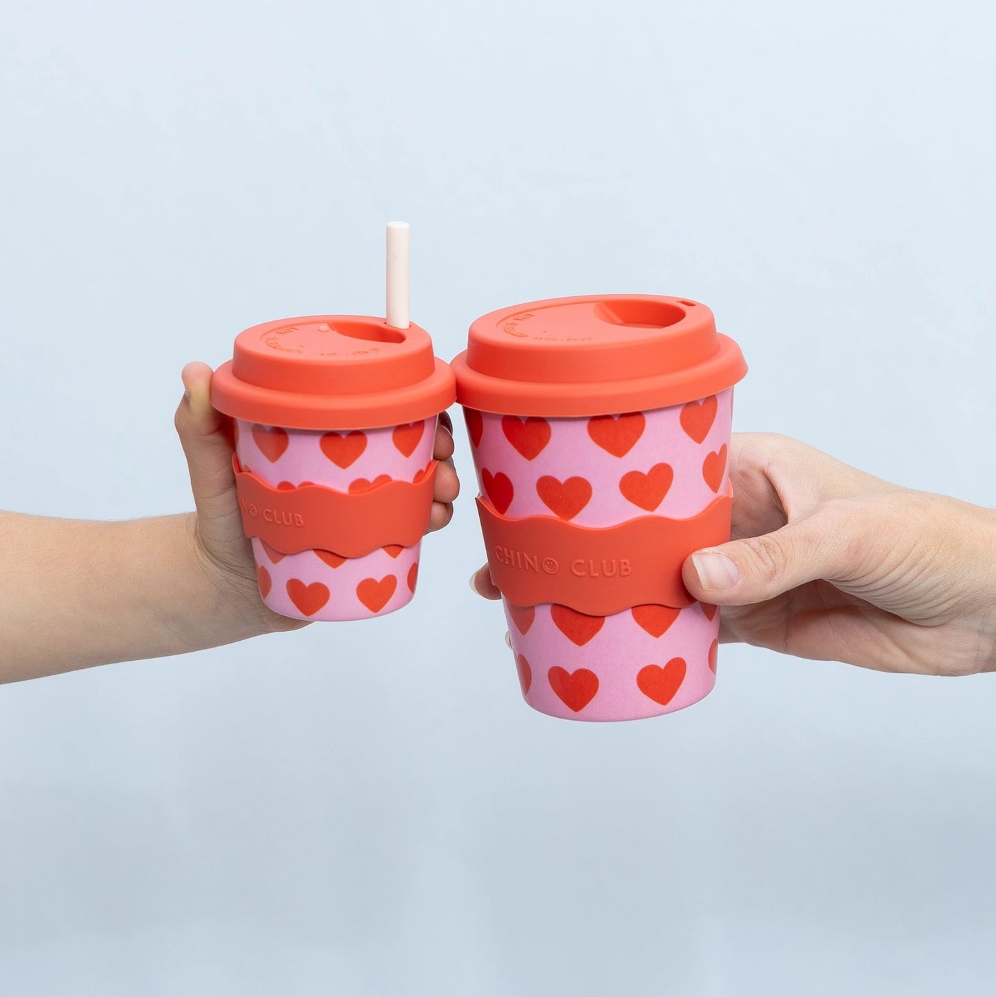 CHINO CLUB- Adult Reusable Cup 12 oz - Hearts
