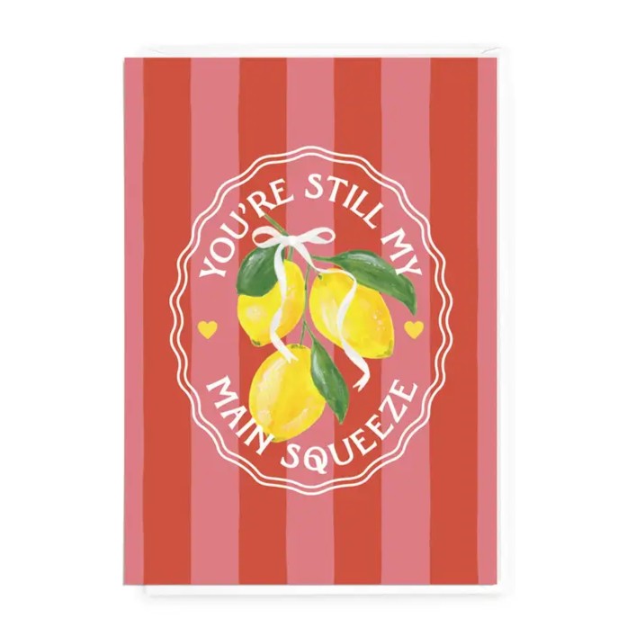 DAYMAKER STATIONERY- "Main Squeeze" - Love Card