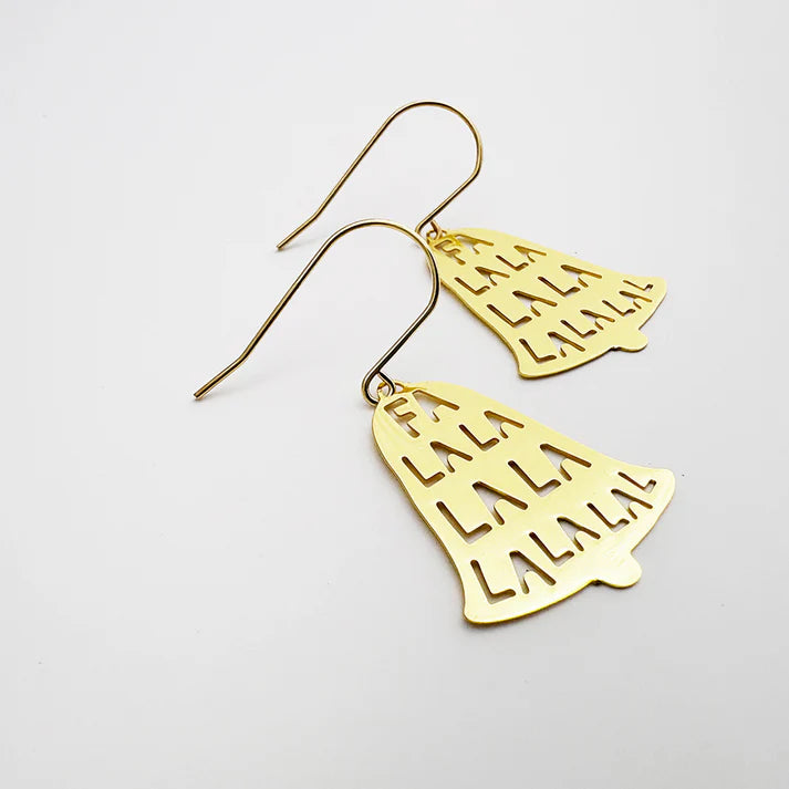 DENZ & CO- Mini Fa La La Bell earrings in Gold - DANGLE EARRINGS