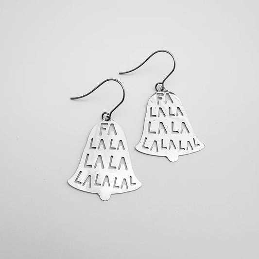 DENZ & CO- Mini Fa La La Bell earrings in Silver - DANGLE EARRINGS