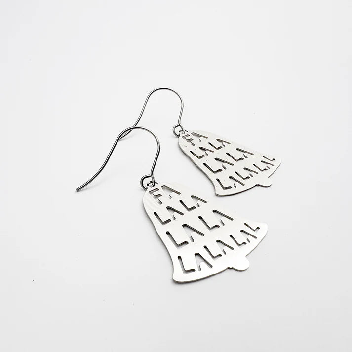DENZ & CO- Mini Fa La La Bell earrings in Silver - DANGLE EARRINGS