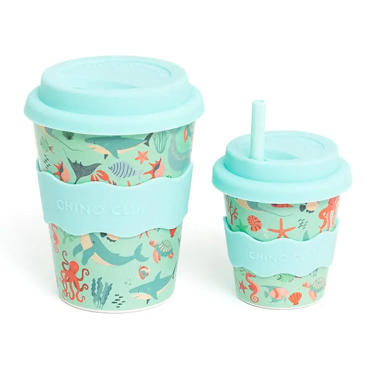 CHINO CLUB- Adult Reusable Cup 12 oz - Ocean