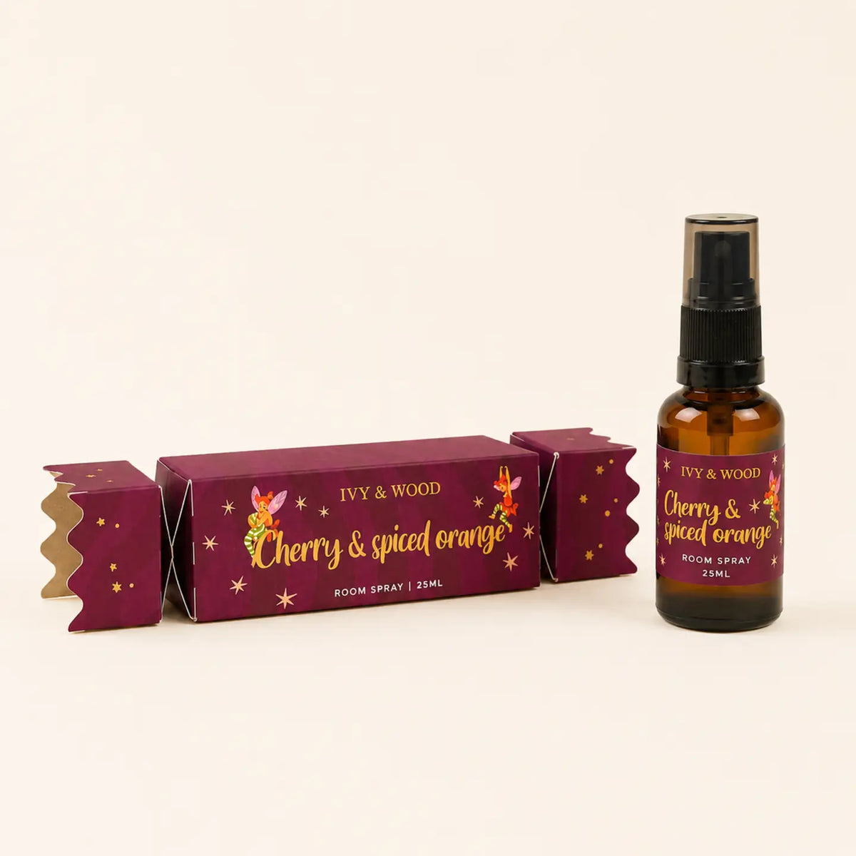 IVY & WOOD - 'Cherry & Spiced Orange' Room Spray Christmas Bon Bon