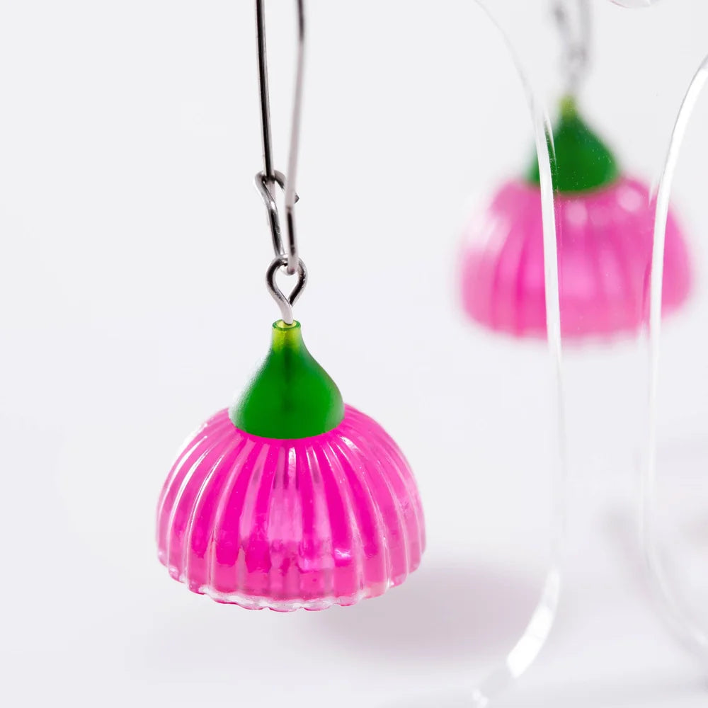 CLAIRE ISHINO- Gum Blossum Earrings - Pink