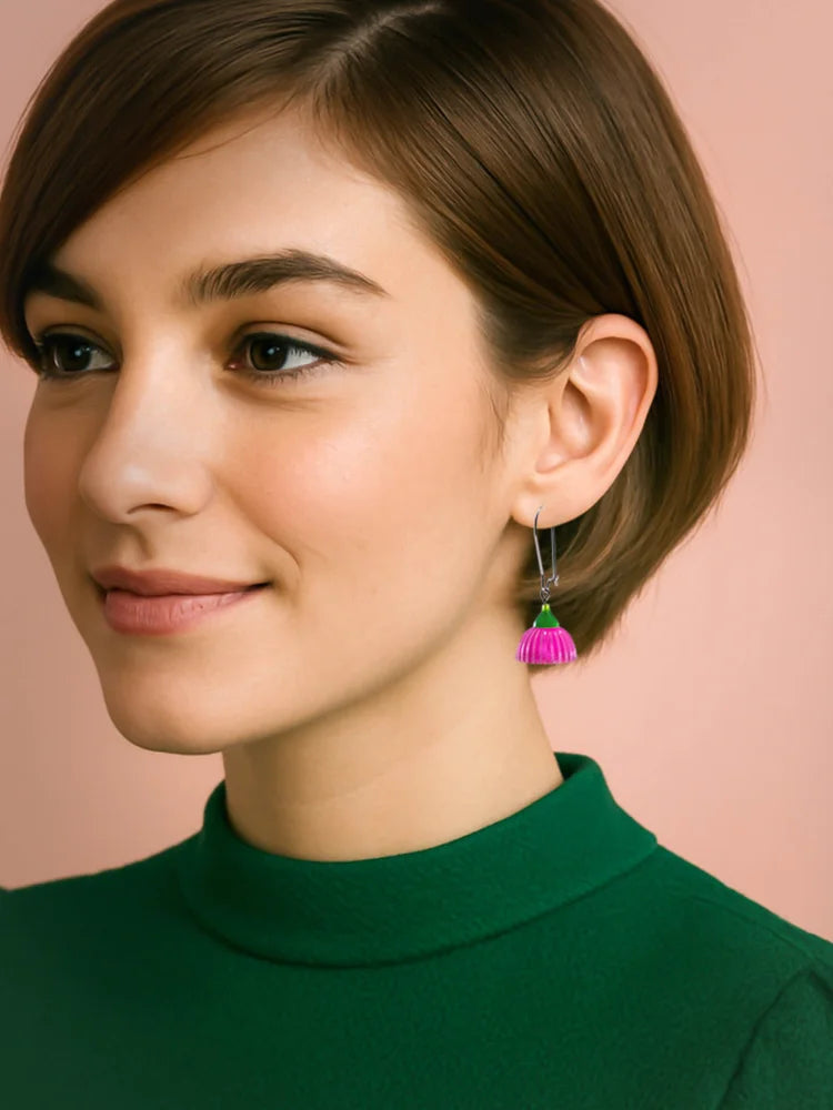 CLAIRE ISHINO- Gum Blossum Earrings - Pink