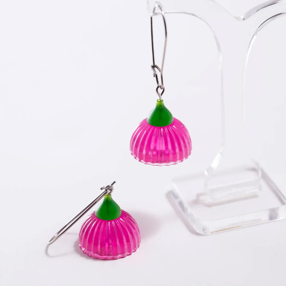 CLAIRE ISHINO- Gum Blossum Earrings - Pink