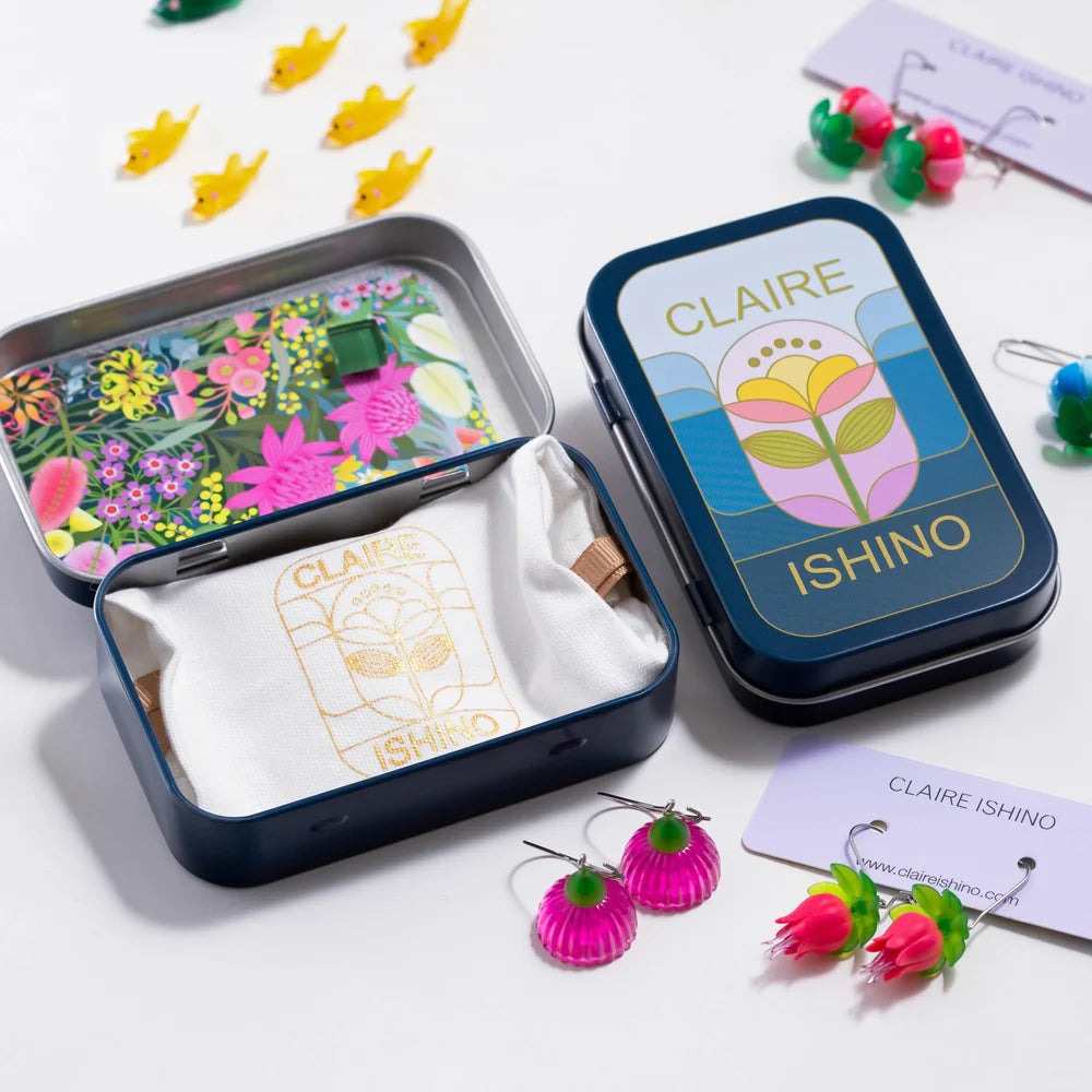 CLAIRE ISHINO- Gum Blossum Earrings - Pink