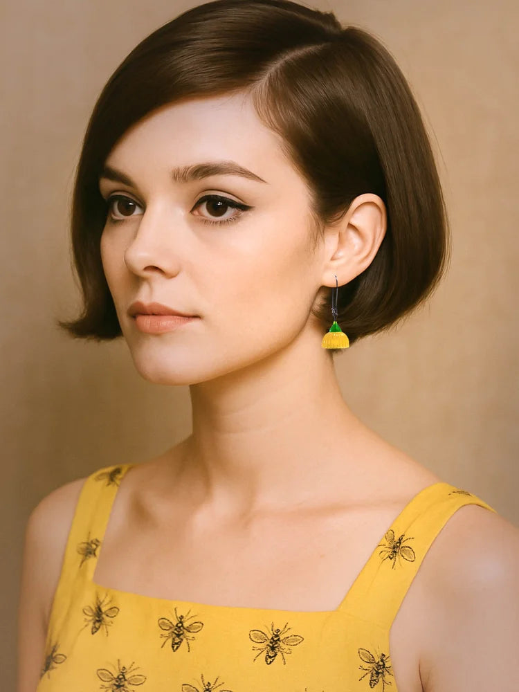 CLAIRE ISHINO- Gum Blossum Earrings - Sunshine Yellow