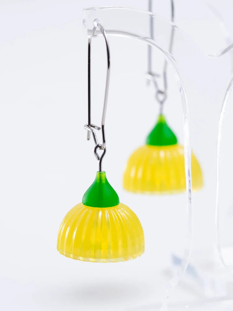 CLAIRE ISHINO- Gum Blossum Earrings - Sunshine Yellow