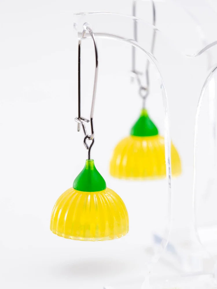 CLAIRE ISHINO- Gum Blossum Earrings - Sunshine Yellow