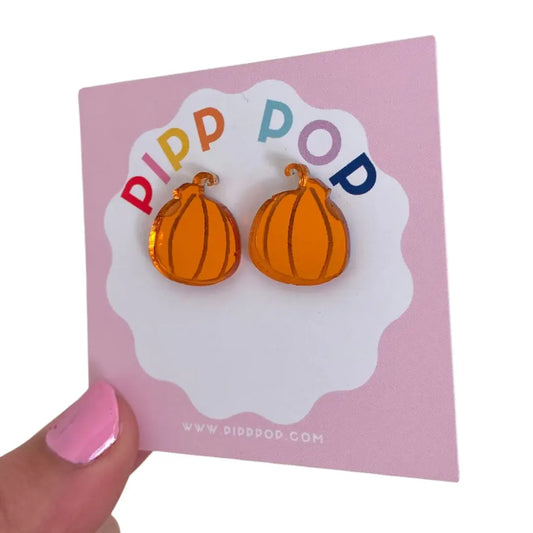 PIPP POP- Halloween Pumpkin Studs