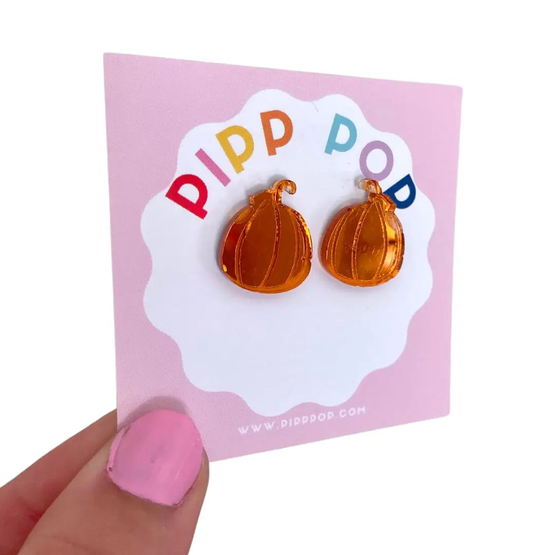PIPP POP- Halloween Pumpkin Studs