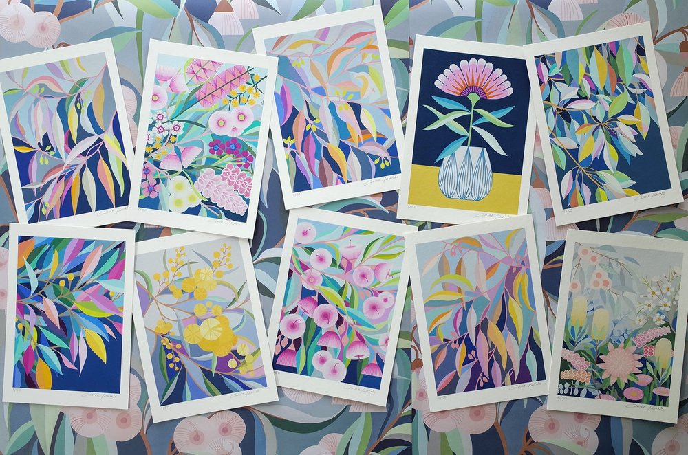 CLAIRE ISHINO- LIMITED EDITION A5 PRINTS- Pink Gum