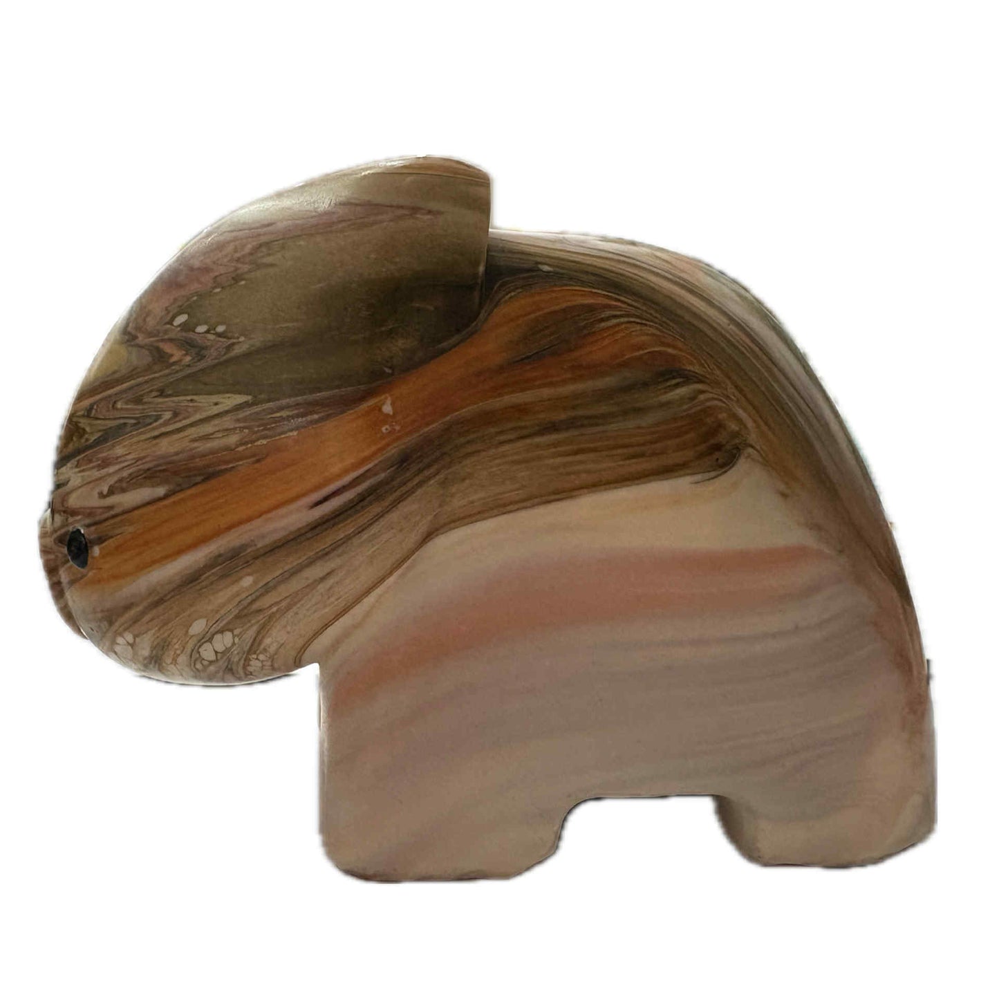 PETE CROMER - RESIN WOMBAT Natural #3 - Caramel Latte Swirl