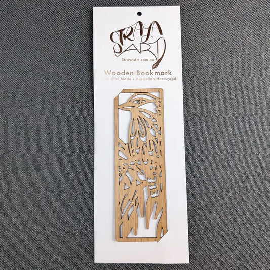 STRAYA ART- Kookaburra- Wooden Bookmark