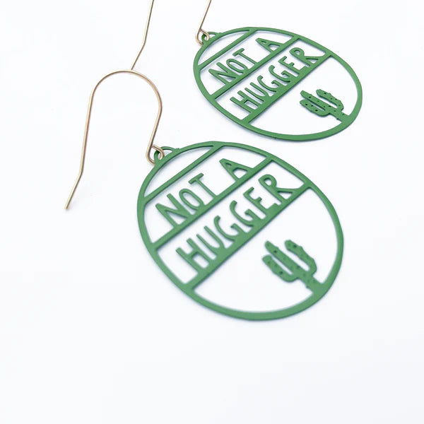 DENZ & CO- Midi Not a Hugger in Green- DANGLE EARRINGS