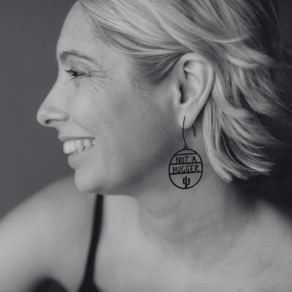 DENZ & CO- Midi Not a Hugger in Green- DANGLE EARRINGS