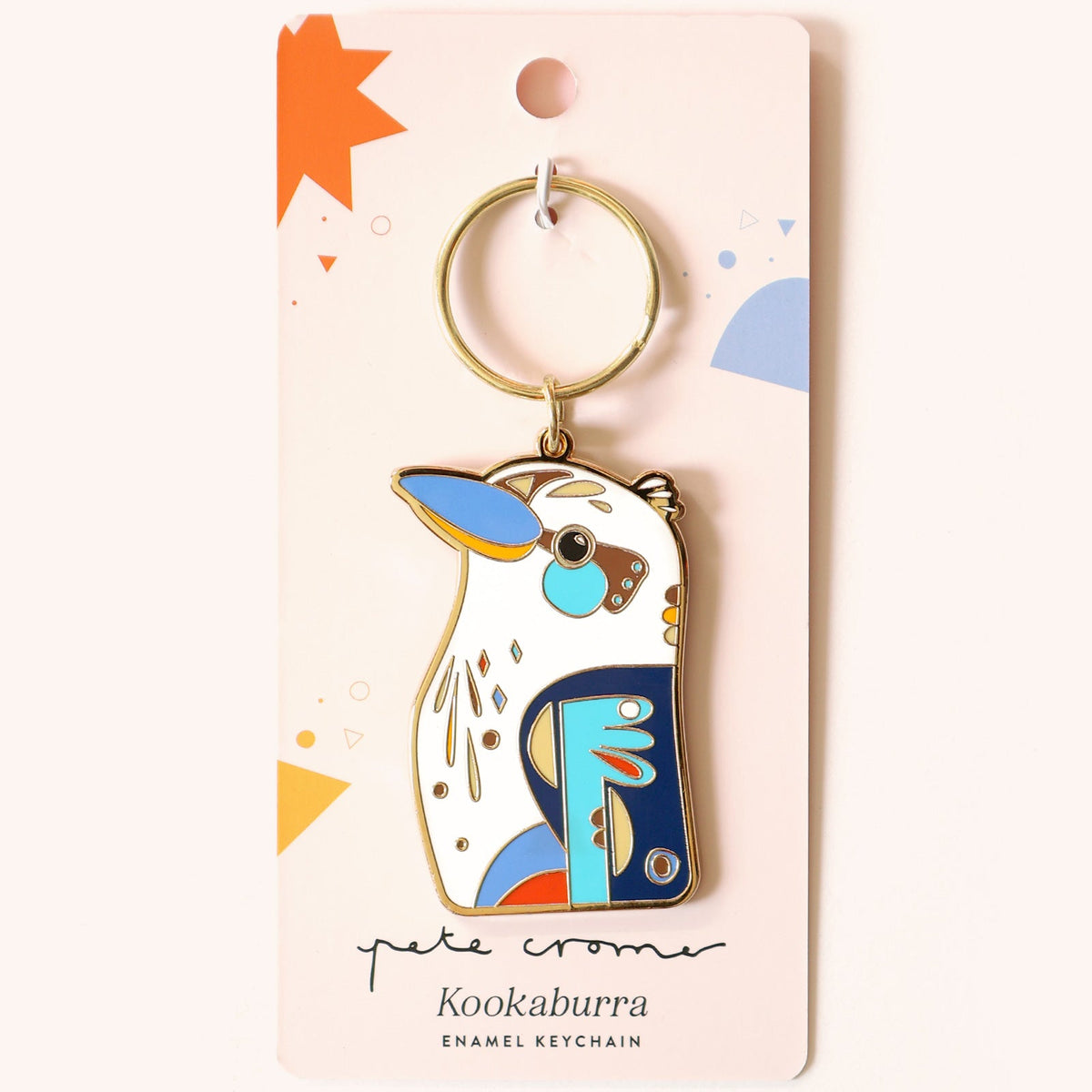 PETE CROMER - Kookaburra Enamel Keychain