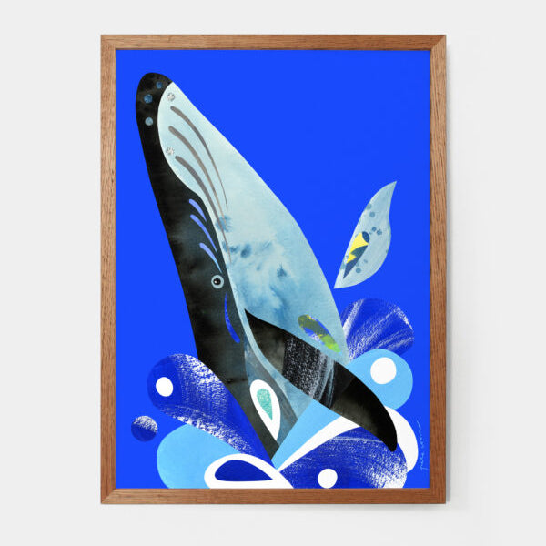 PETE CROMER - HUMPBACK WHALE A4 FINE ART PRINT