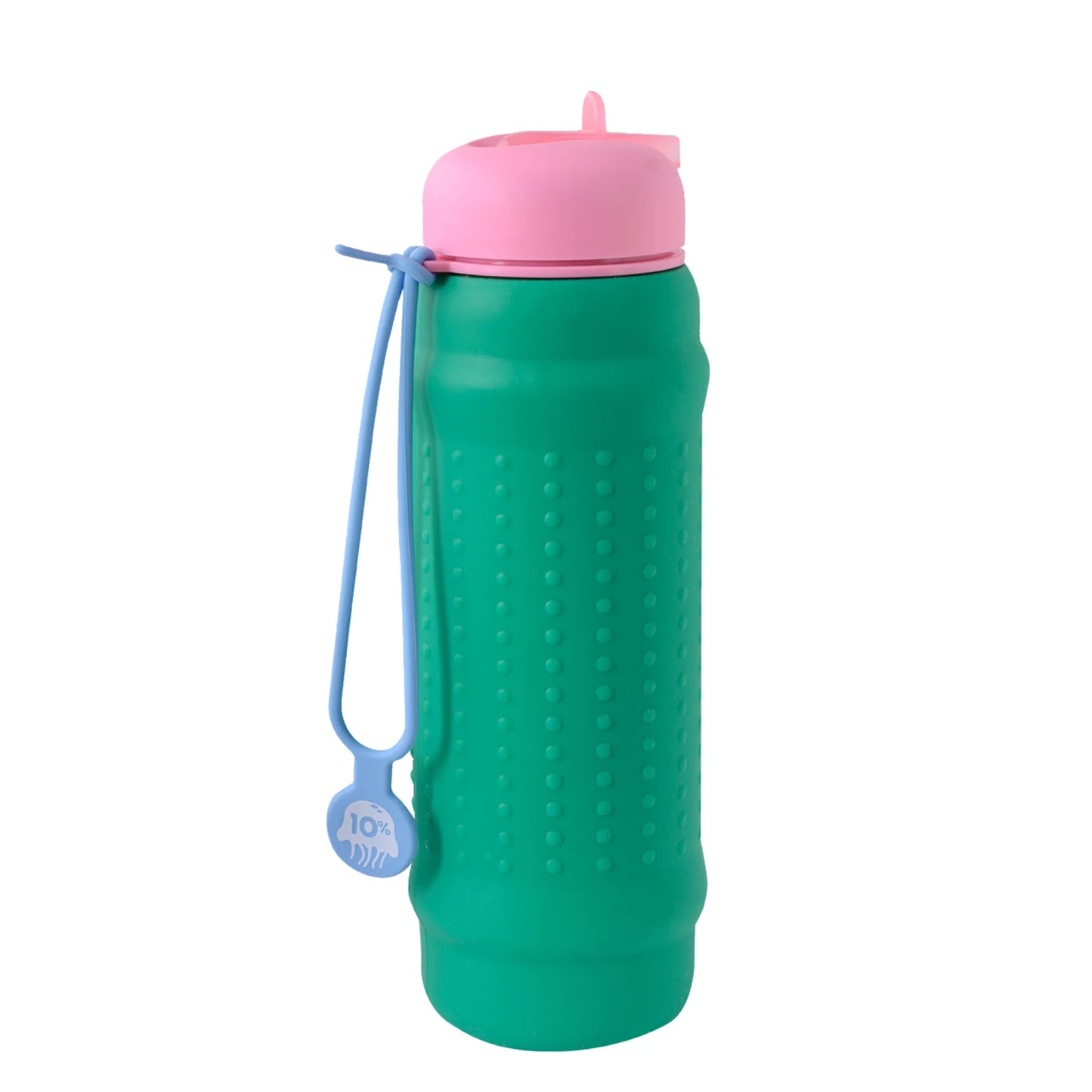 ROLLA BOTTLE - Collapsible Bottle - Green Pink & Dusty Blue