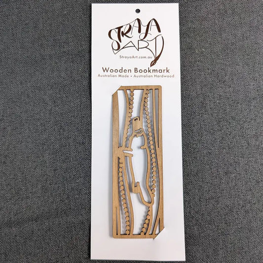 STRAYA ART- Platypus Swimming - Wooden Bookmark