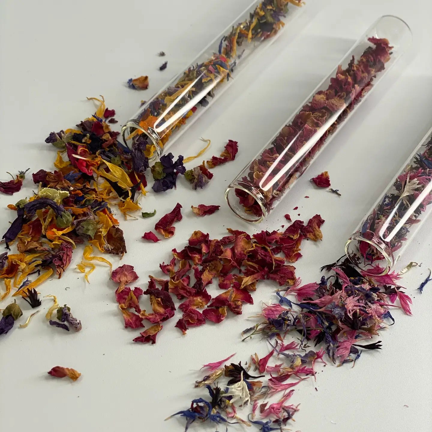 The Peel Thing- Edible Flower Sprinkles- “Rainbow Mix” - Gift Size Test Tube