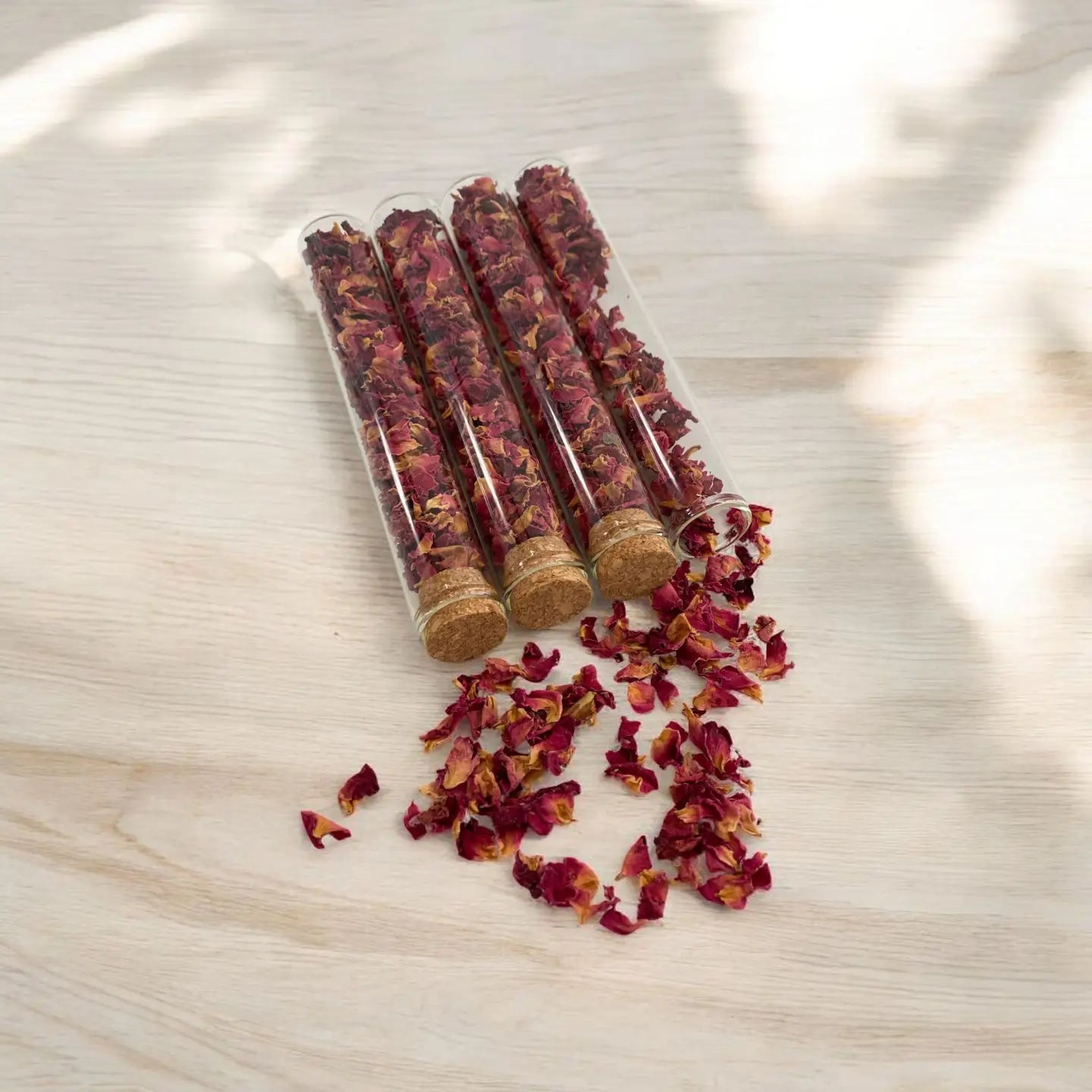 The Peel Thing- Edible Flower Sprinkles- “Rose Petals”- Gift Size Test Tube