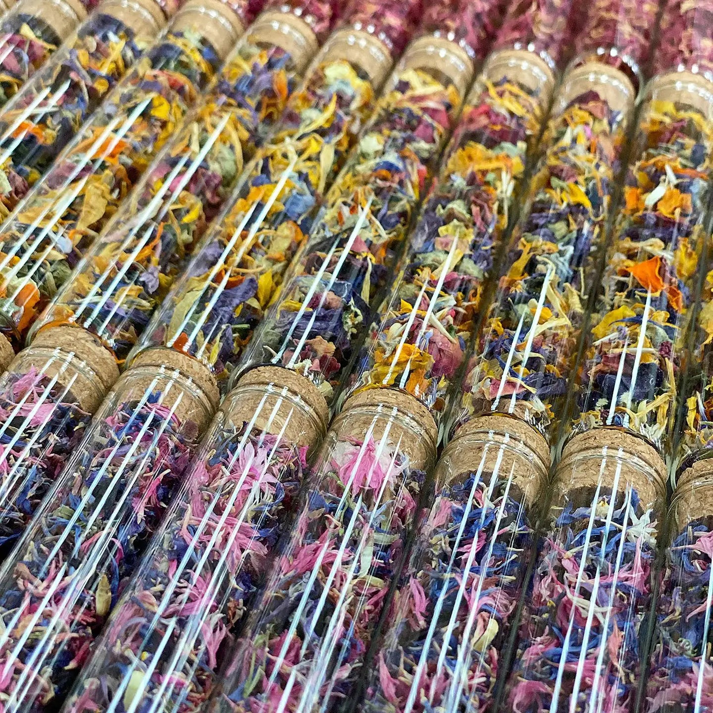 The Peel Thing- Edible Flower Sprinkles- “Rose Petals”- Gift Size Test Tube