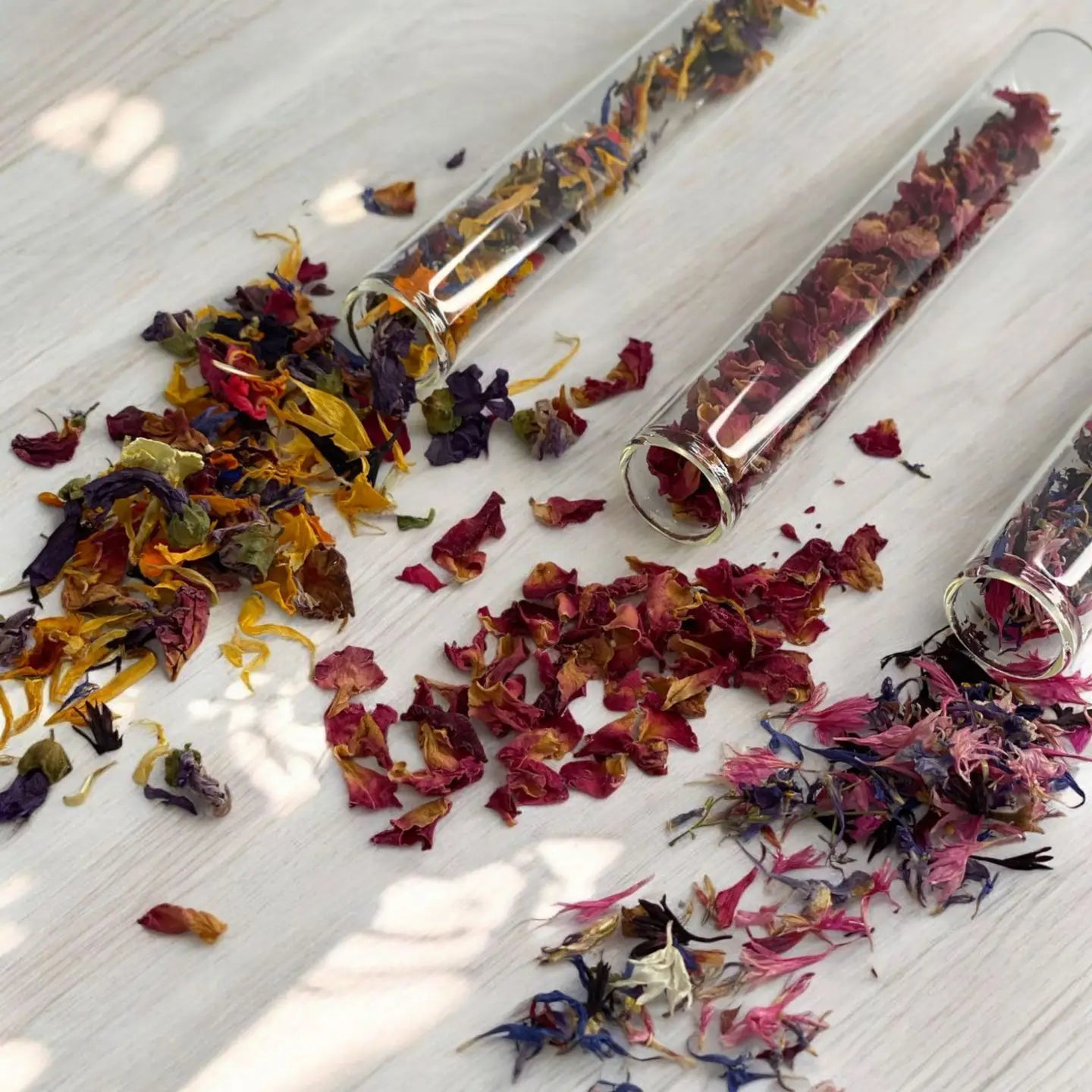 The Peel Thing- Edible Flower Sprinkles- “Rose Petals”- Gift Size Test Tube