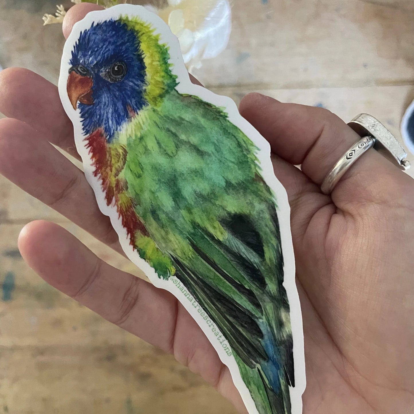 Shanna Trees Creations- Rainbow Lorikeet Large Sticker