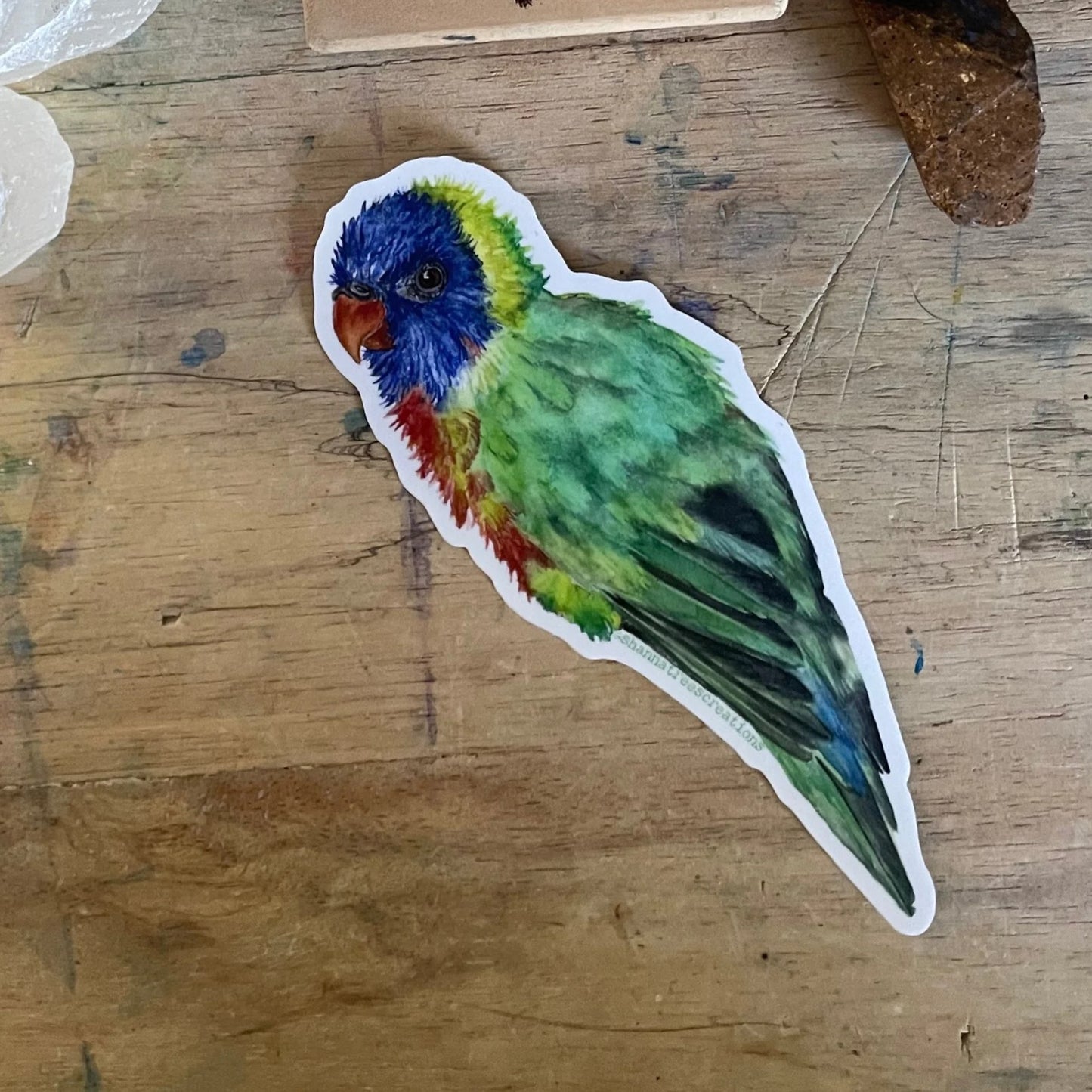 Shanna Trees Creations- Rainbow Lorikeet Large Sticker
