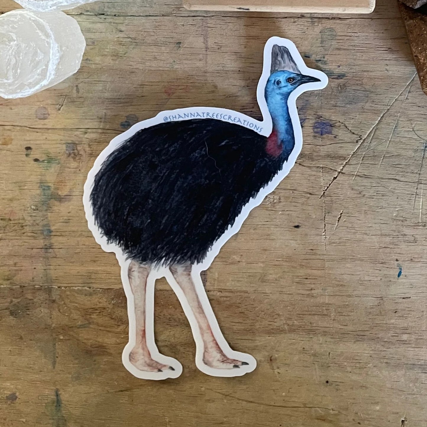 Shanna Trees Creations- Cassowary- Large Sticker