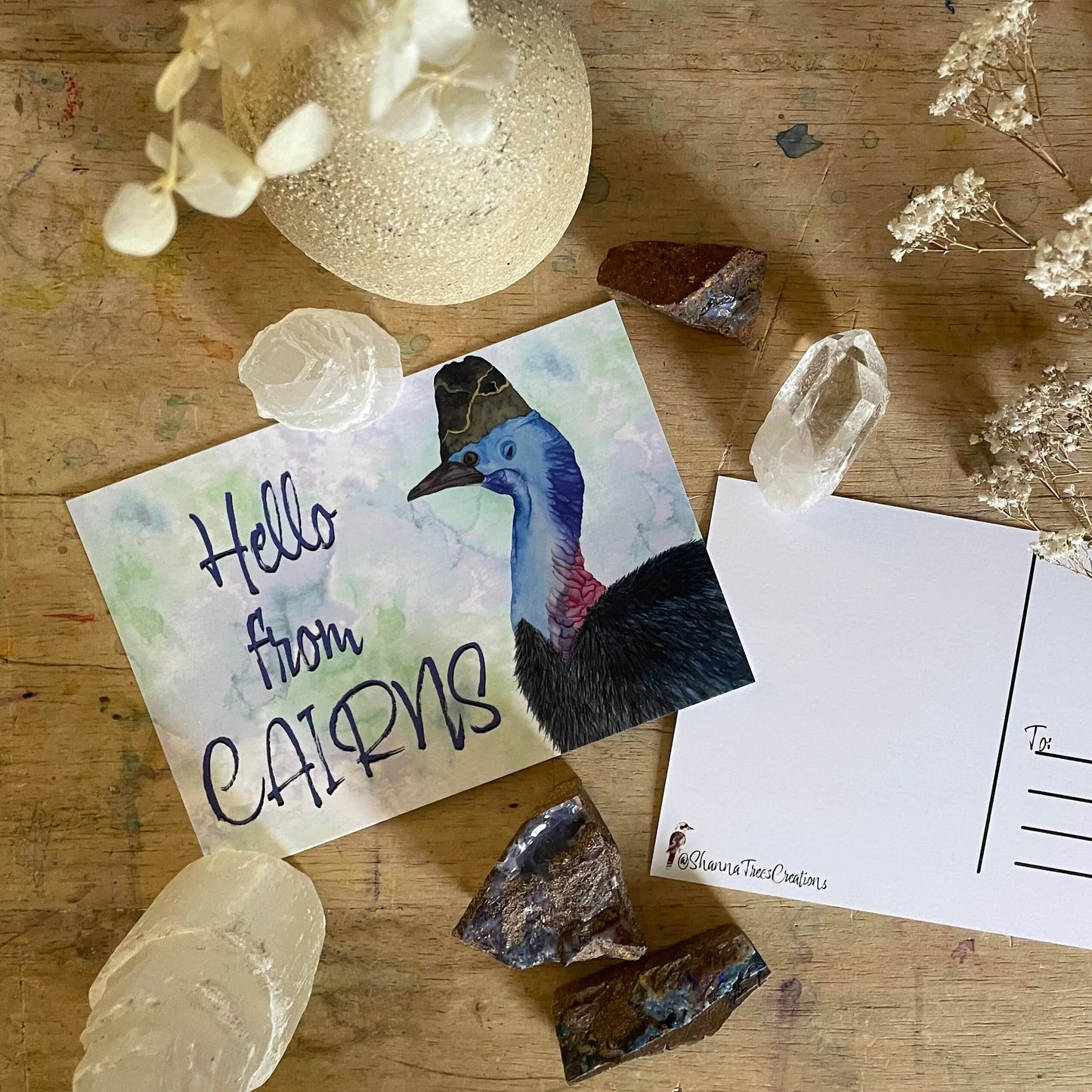 Shanna Trees Creations- Cassowary Postcard