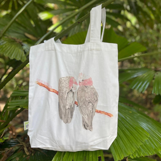 Shanna Trees Creations- "Galahs" Cotton Tote Bag