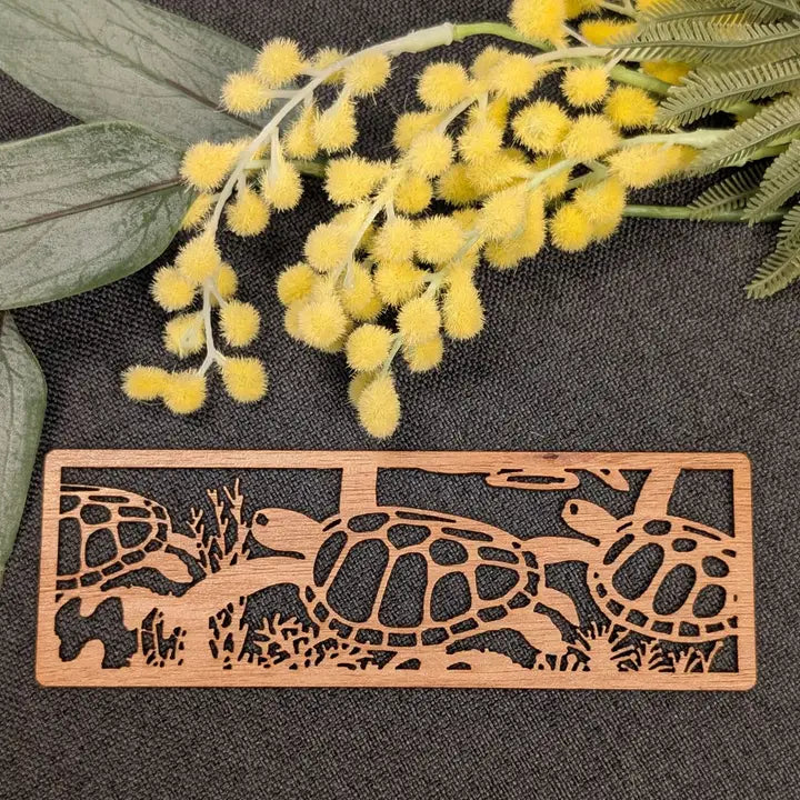 STRAYA ART- Giant Sea Turtle - Wooden Bookmark