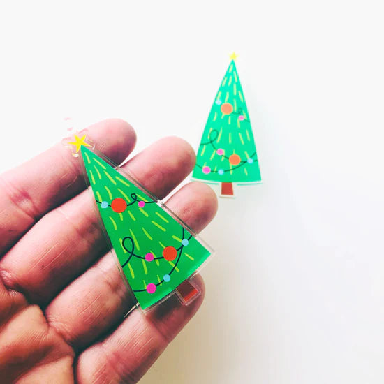 MAKIN' WHOOPEE - “Merry & Bright Trees” Christmas STUD DANGLES
