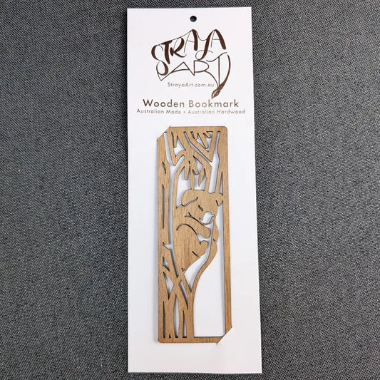 STRAYA ART- Sleepy Koala - Wooden Bookmark