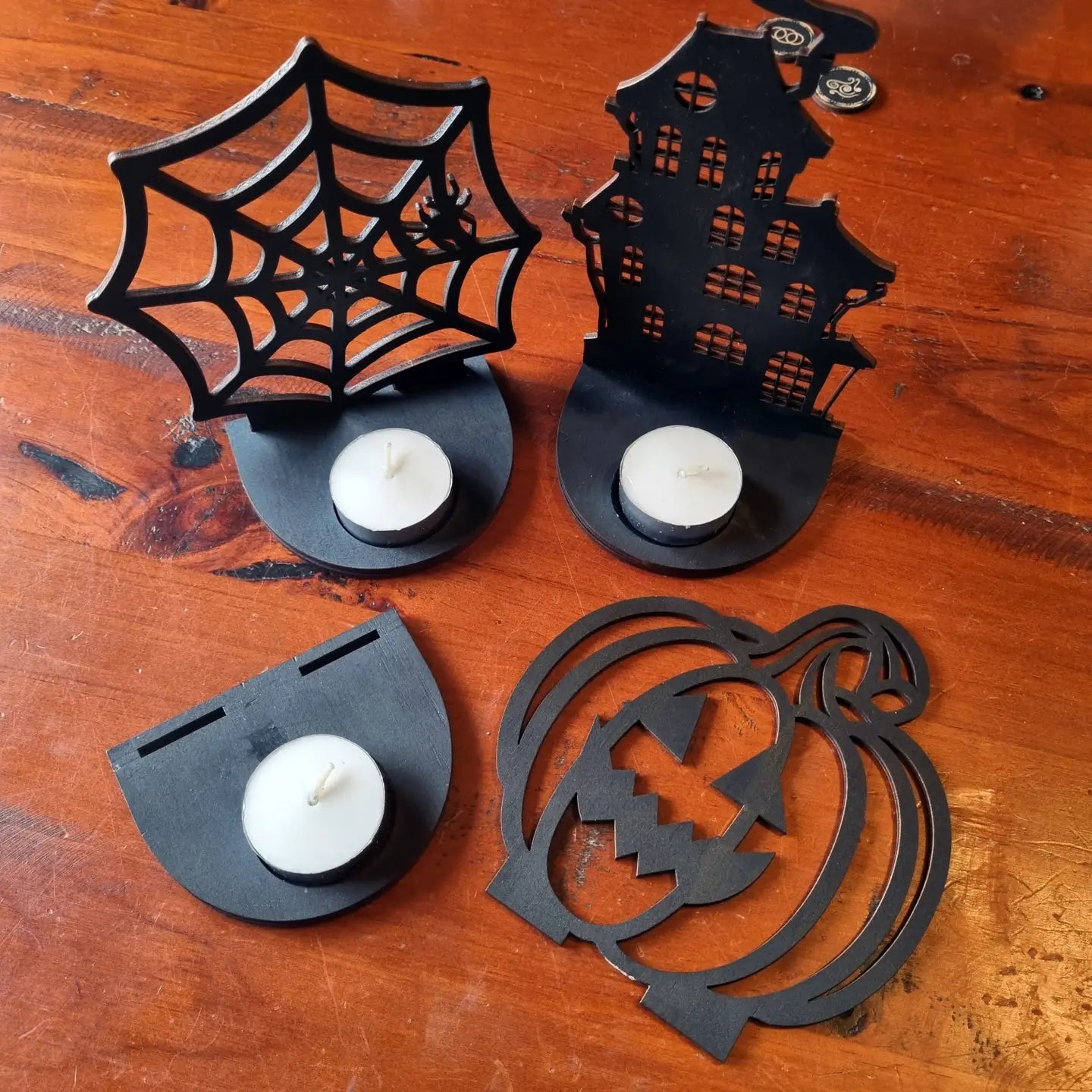 YISKA Spider Web Tea Light Holder