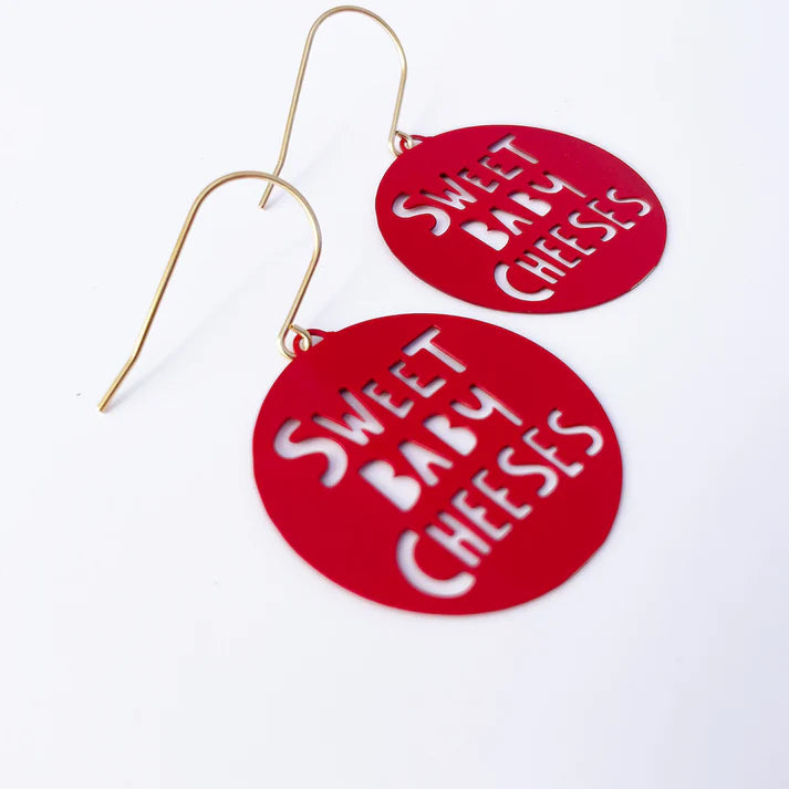 DENZ & CO- Mini Sweet Baby Cheeses earrings in Red - DANGLE EARRINGS