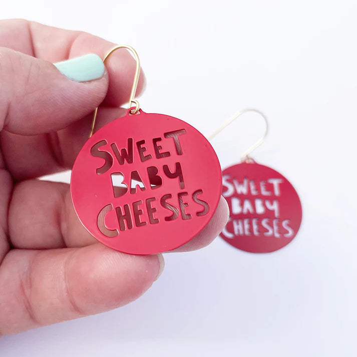 DENZ & CO- Mini Sweet Baby Cheeses earrings in Red - DANGLE EARRINGS
