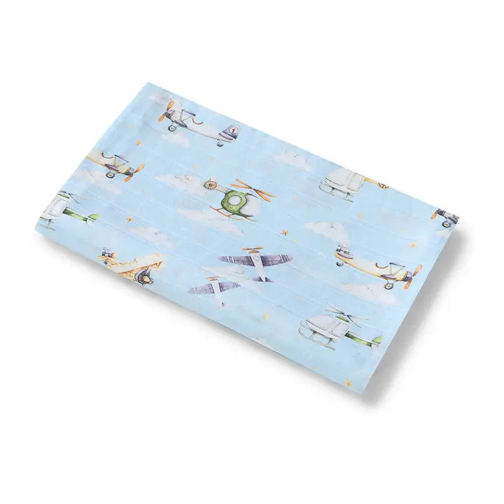 SNUGGLE HUNNY Taking Flight Organic Muslin Wrap