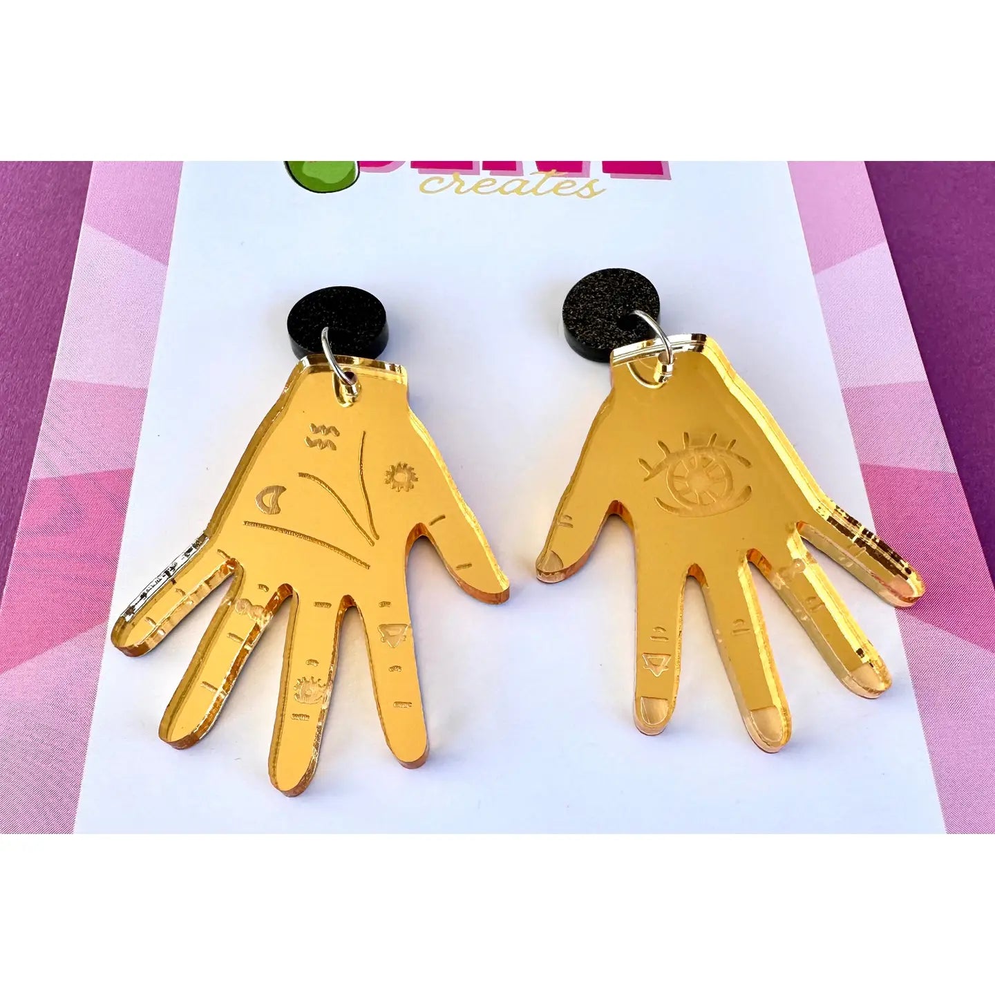 LITTLE OLIVE CREATES - Mystical Tarot Dangle Earrings