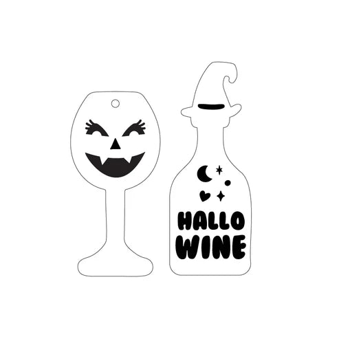MAKIN' WHOOPEE - "Hallowine" Stud Dangle Halloween Earrings