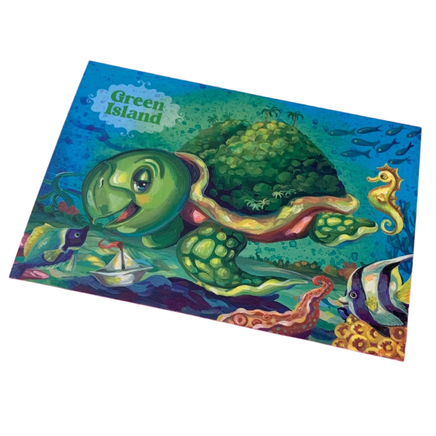 HAYLEY GILLESPIE - Green Turtle from Green Island POSTCARD