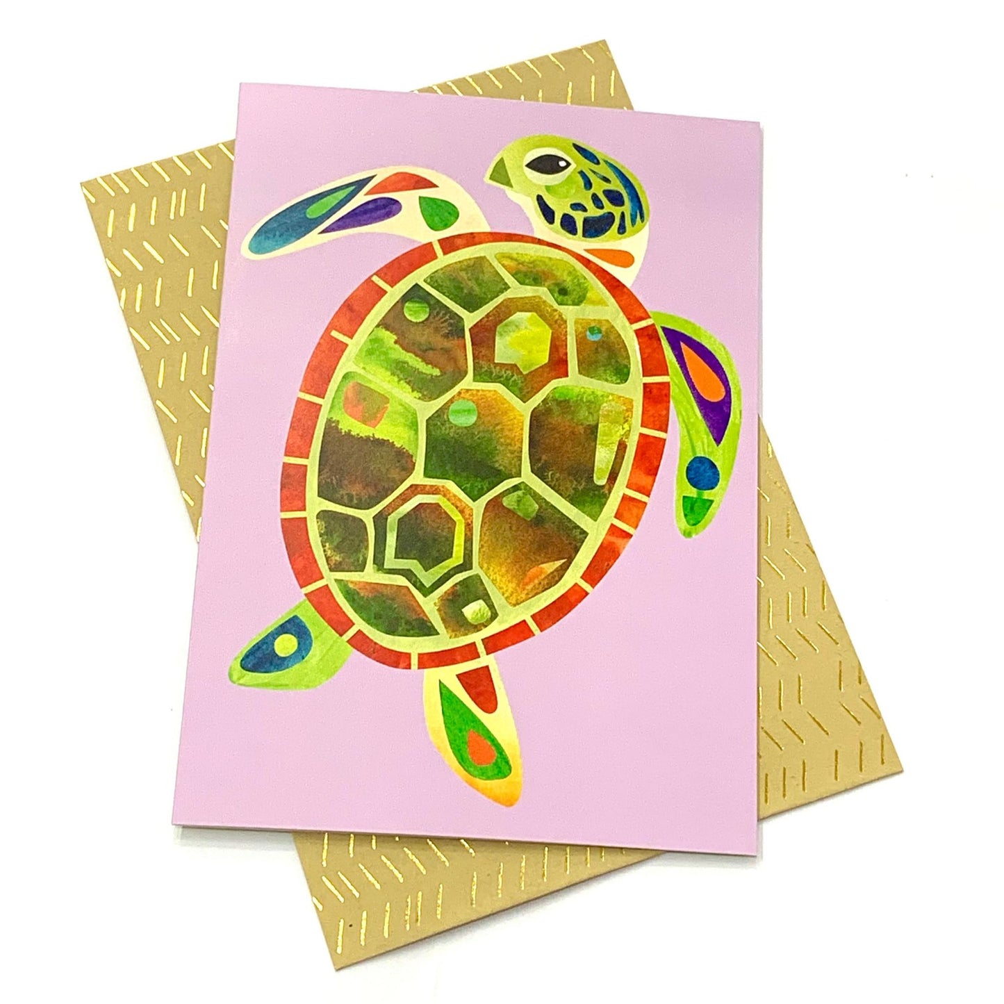 PETE CROMER - TURTLE GREETING CARD