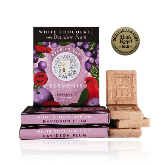 Elements Chocolate Co- White Chocolate with Davidson Plum